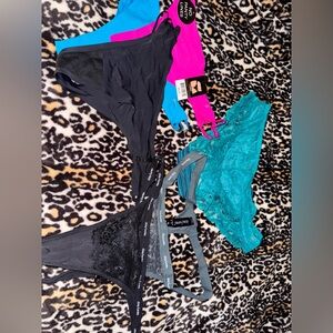 7piece   Bundle of cute panties and thongs.